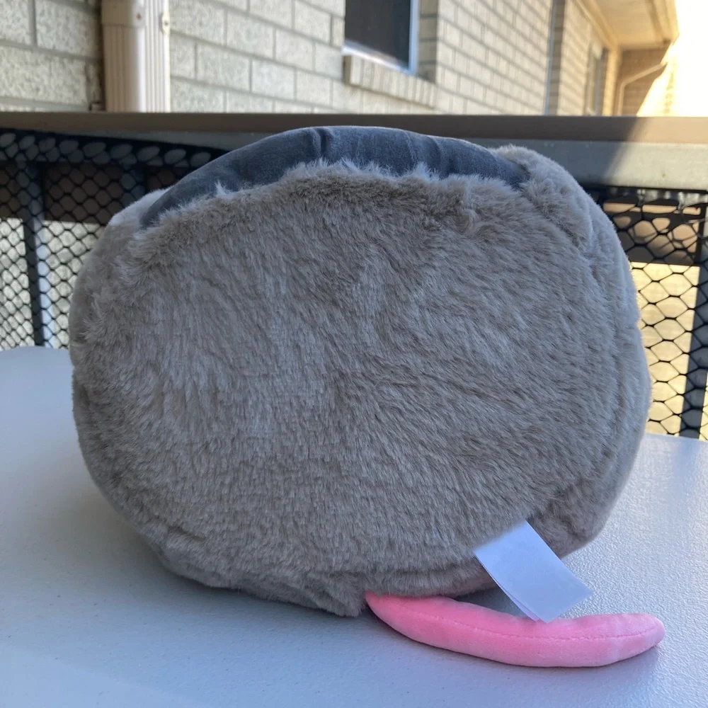 RARE Squishmallows Fuzzamallows Luanne 12" Fluffy White Grey Opossum Rat Mouse - Picture 16 of 17